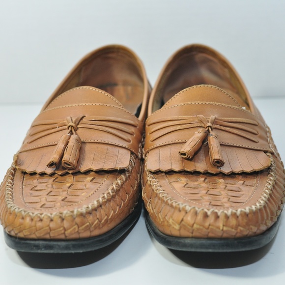 Nunn Bush Mens 9 Leather Woven Tassels Loafers main image 6